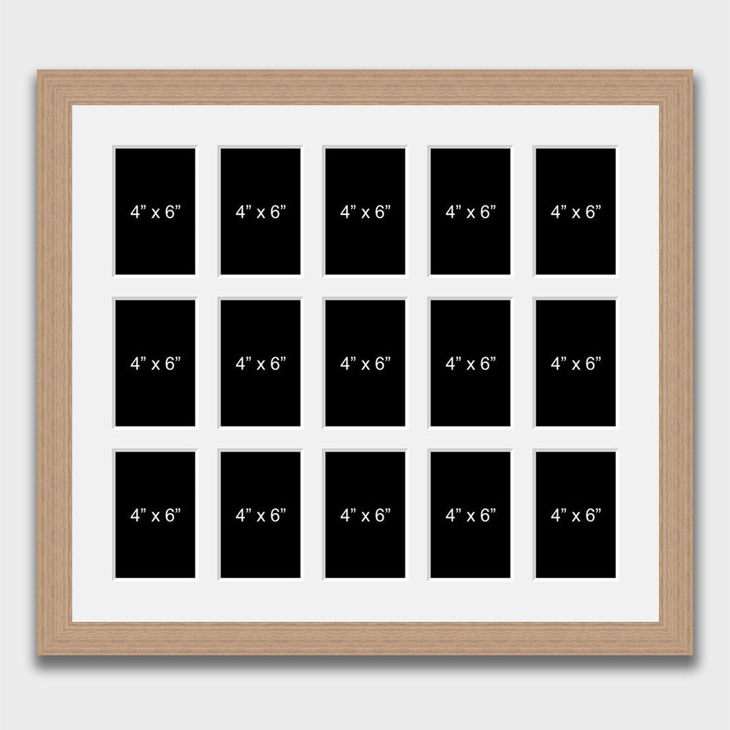 Large Multi Photo Picture Frame Holds 15 4