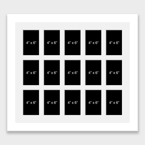 Large Multi Photo Picture Frame Holds 15 4