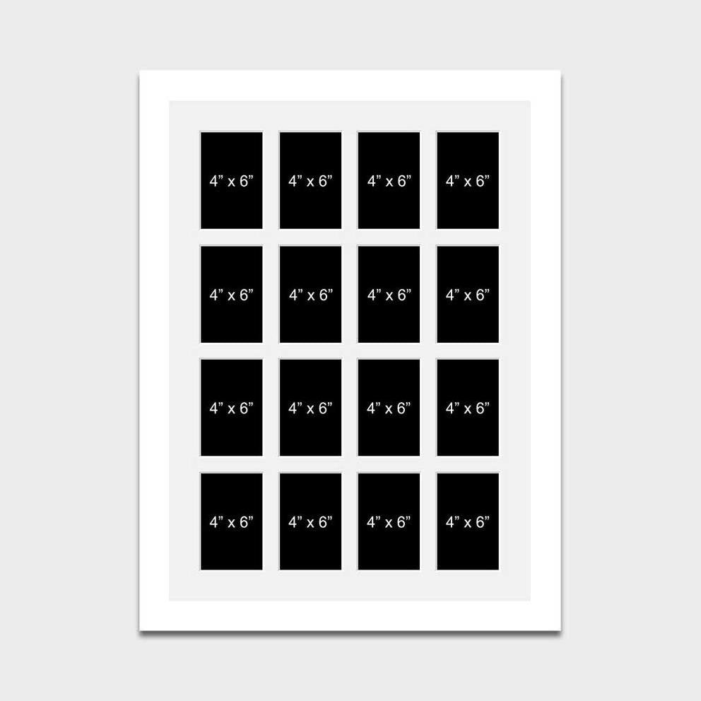 Large Multi Photo Picture Frame Holds 16 6