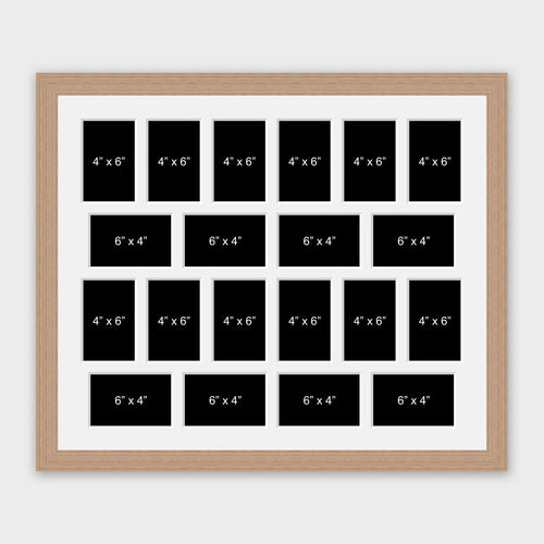 Large Multi Photo Picture Frame Holds 20 4