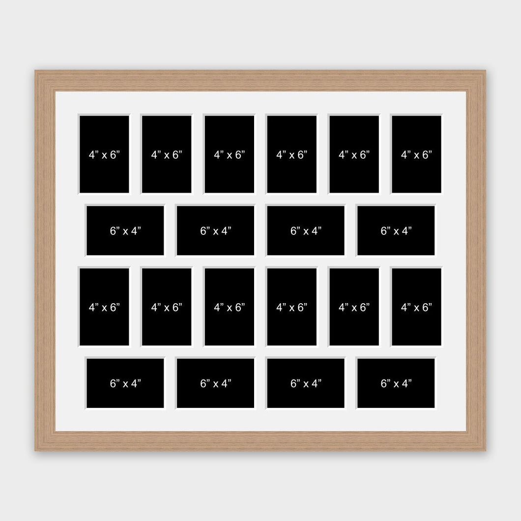 Large Multi Photo Picture Frame Holds 20 4