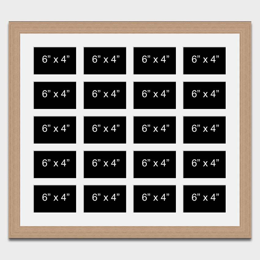 Large Multi Photo Picture Frame Holds 20 6