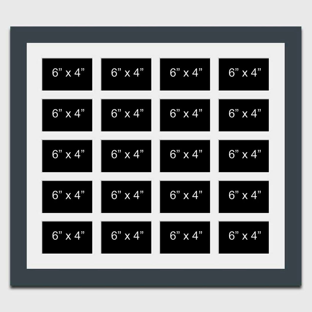 Large Multi Photo Picture Frame Holds 20 6