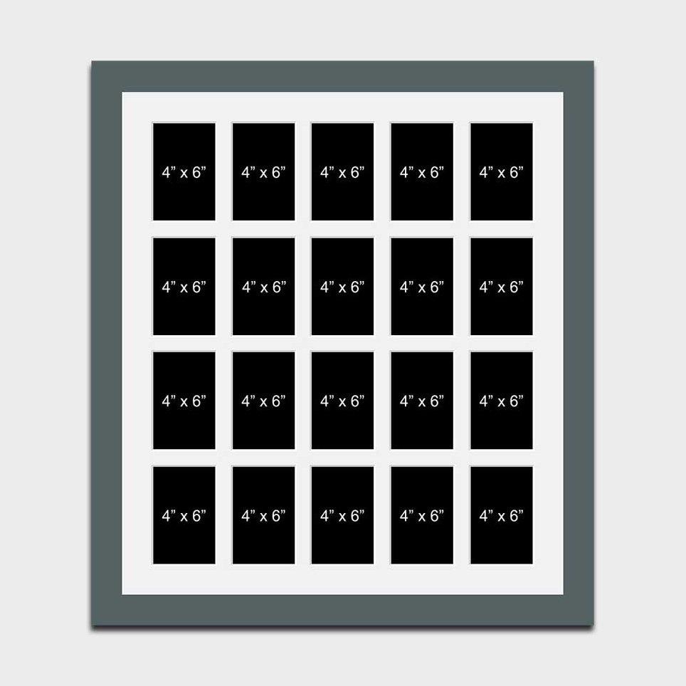 Large Multi Photo Picture Frame Holds 20 6
