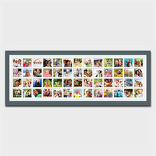 Load image into Gallery viewer, Large Multi Photo Picture Frame Holds 52 4&quot;x4&quot; Instagram Size Photos in a 33mm Dark Grey Wood Frame - Multi Photo Frames
