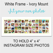 Load image into Gallery viewer, Large Multi Photo Picture Frame Holds 52 4&quot;x4&quot; Instagram Size Photos in a 33mm White Wood Frame - Multi Photo Frames
