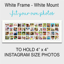 Load image into Gallery viewer, Large Multi Photo Picture Frame Holds 52 4&quot;x4&quot; Instagram Size Photos in a 33mm White Wood Frame - Multi Photo Frames
