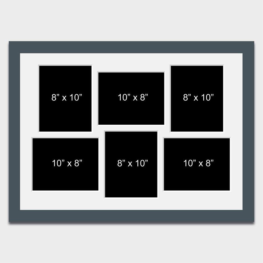 Large Multi Photo Picture Frame Holds 6 8