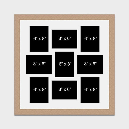 Large Multi Photo Picture Frame Holds 9 8