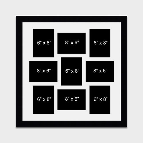 Large Multi Photo Picture Frame Holds 9 8