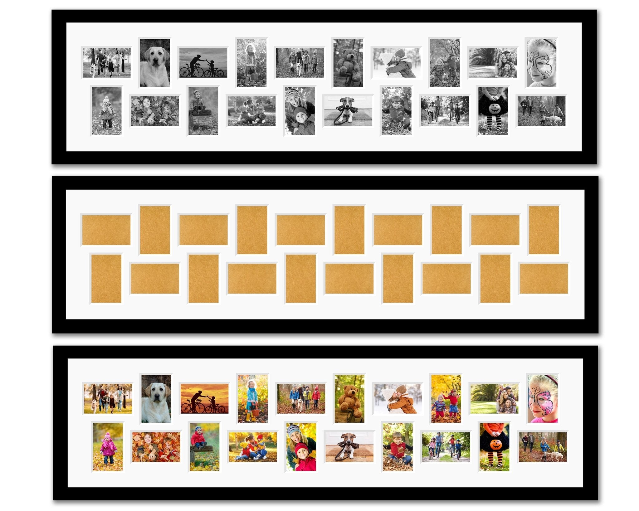 Photo Box Multi Photo Frame Large Panoramic Multi Photo Picture Frame | Holds 20 photos – Multi ...