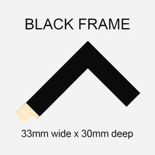 Load image into Gallery viewer, Large Panoramic Multi Photo Picture Frame - Holds 20 photos in a Black Frame - Multi Photo Frames
