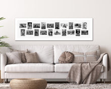 Load image into Gallery viewer, Large Panoramic Multi Photo Picture Frame - Holds 20 photos in a White Frame - Multi Photo Frames
