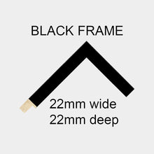 Load image into Gallery viewer, Multi Aperture Photo Frame for 25 mini photos 2&quot;x3&quot; photos in a Black Frame - Multi Photo Frames
