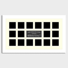 Load image into Gallery viewer, Multi Photo Family Picture Frame Holds 16 Instagram 4x4 Photos in 33mm White Wood Frame - Multi Photo Frames
