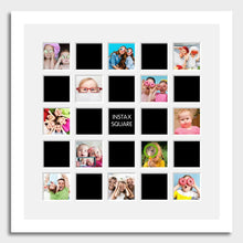 Load image into Gallery viewer, Multi Photo Frame 25 Apertures For Instax Square Photos in a White Frame - Multi Photo Frames
