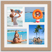 Load image into Gallery viewer, Multi Photo Frame Holds 4 8&quot; x 10&quot; Photos in an Oak Veneer Frame - Multi Photo Frames

