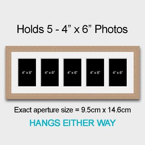 Multi Photo Frame Holds 5 6