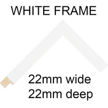 Load image into Gallery viewer, Multi Photo Frame to hold 3 5&quot;x7&quot; Photos in a White Wood Frame - Multi Photo Frames
