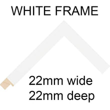 Load image into Gallery viewer, Multi Photo Picture Frame 4 Apertures to Hold 8x10 photos in a 22mm White Wood Frame - Multi Photo Frames
