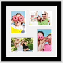 Load image into Gallery viewer, Multi Photo Picture Frame - Holds 4 4&quot; x 6&quot; photos in a Black Frame - Multi Photo Frames
