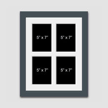 Load image into Gallery viewer, Multi Photo Picture Frame Holds 4 5&quot; x 7&quot; Photos in a 29mm Dark Grey Frame - Multi Photo Frames
