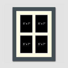 Load image into Gallery viewer, Multi Photo Picture Frame Holds 4 5&quot; x 7&quot; Photos in a 29mm Dark Grey Frame - Multi Photo Frames
