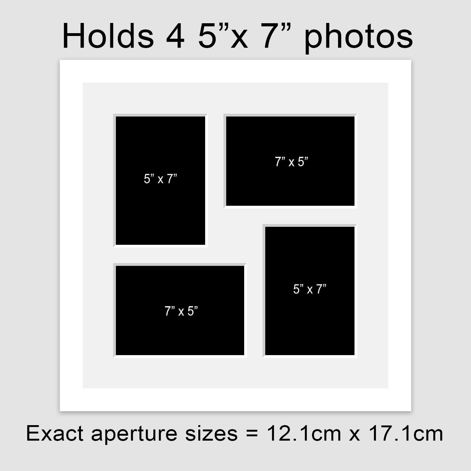 Multi Photo Picture Frame Holds 4 5