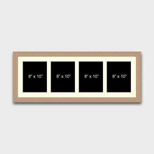 Load image into Gallery viewer, Multi Photo Picture Frame | Holds 4 8&quot;x10&quot; photos in a 30mm Oak Veneer Frame - Multi Photo Frames
