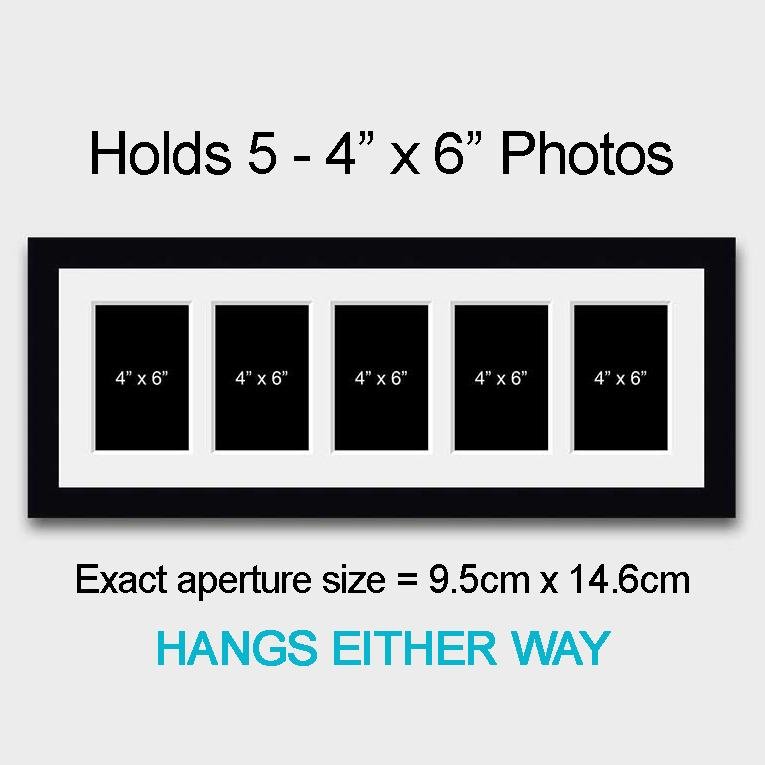 Multi Photo Picture Frame Holds 5 6