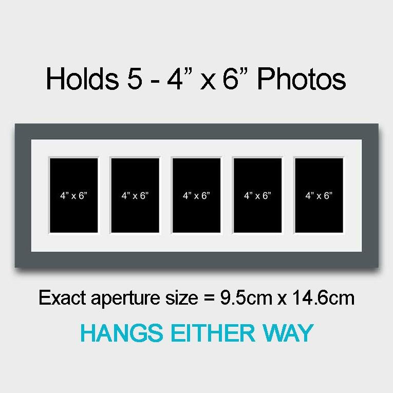 Multi Photo Picture Frame Holds 5 6