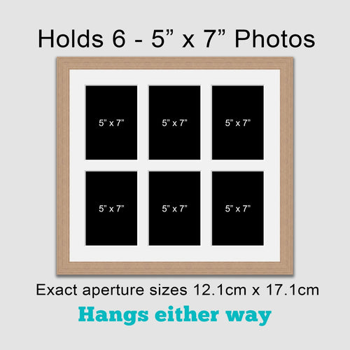 Multi Photo Picture Frame Holds 6 5