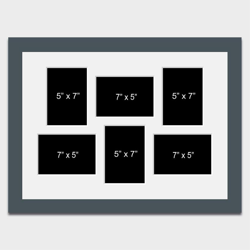 Multi Photo Picture Frame Holds 6 7