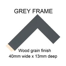 Load image into Gallery viewer, Multi Photo Picture Frame Holds 9 6x4 Photos in a dark grey wood frame - Multi Photo Frames
