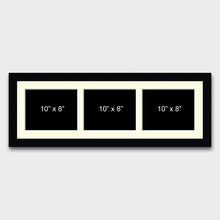 Load image into Gallery viewer, Multi Photo Picture Frame to Hold 3 10&quot;x8&quot; Photos in a Black Frame - Multi Photo Frames
