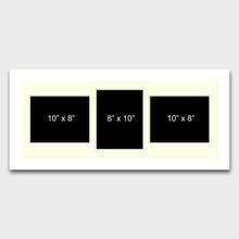 Load image into Gallery viewer, Multi Photo Picture Frame to Hold 3 10x8 Photos in a Black Frame - Multi Photo Frames
