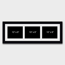 Load image into Gallery viewer, Multi Photo Picture Frame to Hold 3 10&quot;x8&quot; Photos in a Black Frame - Multi Photo Frames
