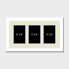 Load image into Gallery viewer, Multi Photo Picture Frame to hold 3 4&quot; x 6&quot; Photos in a White Frame - Multi Photo Frames
