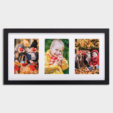 Load image into Gallery viewer, Multi Photo Picture Frame to hold 3 5&quot;x7&quot; Photos in a Black Frame - Multi Photo Frames
