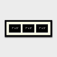 Load image into Gallery viewer, Multi Photo Picture Frame to hold 3 7&quot; x 5&quot; Photos in a Black Frame - Multi Photo Frames
