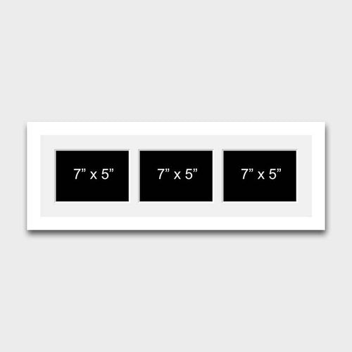 Multi Photo Picture Frame to hold 3 7