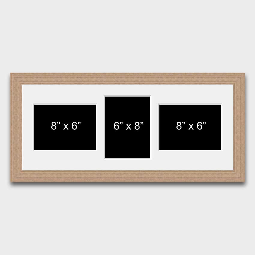 Multi Photo Picture Frame to hold 3 8