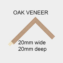 Load image into Gallery viewer, Picture Frame holds 3 A5 prints or photos in an Oak Veneer Wood Frame - Multi Photo Frames
