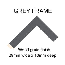 Load image into Gallery viewer, Picture Frame to hold 3 A5 prints or photos in a Grey Wood Frame - Multi Photo Frames
