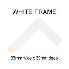 Load image into Gallery viewer, Picture Frame to hold 4 A4 photos/certificates in a White Wood Frame - Multi Photo Frames
